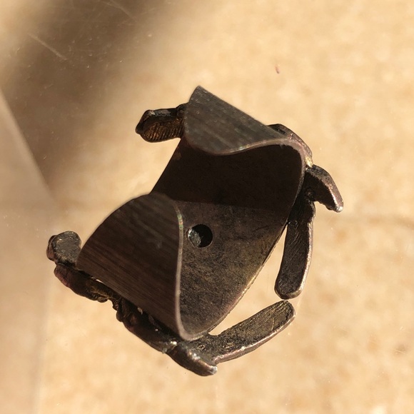 Vintage 1960’s Zodiac Horoscope Cancer Sign Crab unisex Metal Ring - Picture 16 of 16